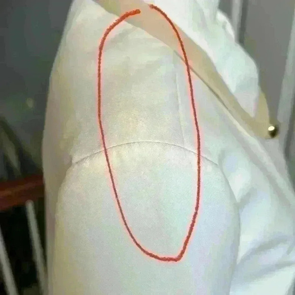 Kate Spade Bayle NWT $598 Coat Double Breasted Beige/Gold 100% Cotton Wmn Sz 14 - Picture 12 of 16